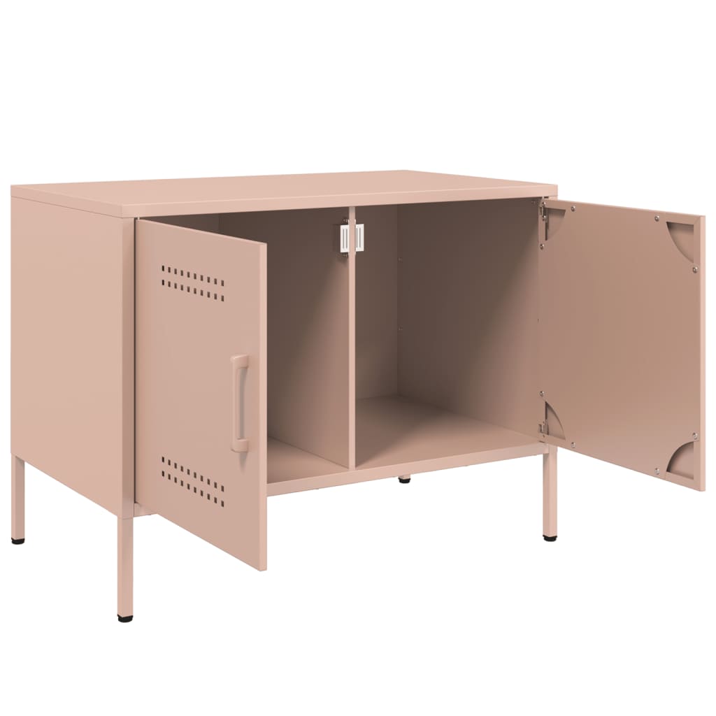 TV Cabinets 2 pcs Pink 68x39x50.5 cm Steel