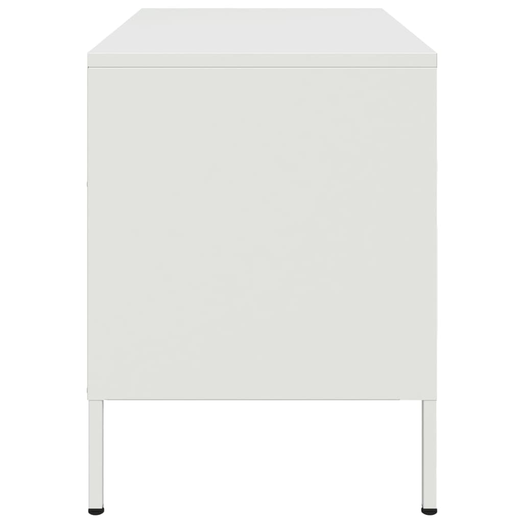 TV Cabinets 2 pcs White 68x39x50.5 cm Steel