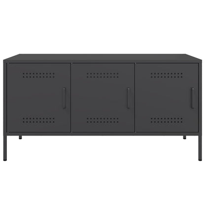 TV Cabinet Black 100.5x39x50.5 cm Steel