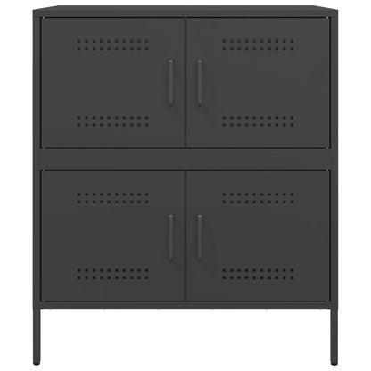 Sideboard Black 68x39x79 cm Steel