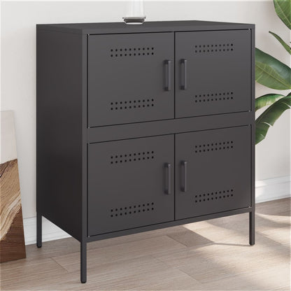 Sideboard Black 68x39x79 cm Steel