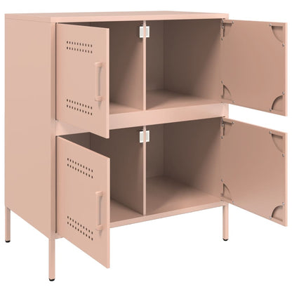 Sideboard Pink 68x39x79 cm Steel