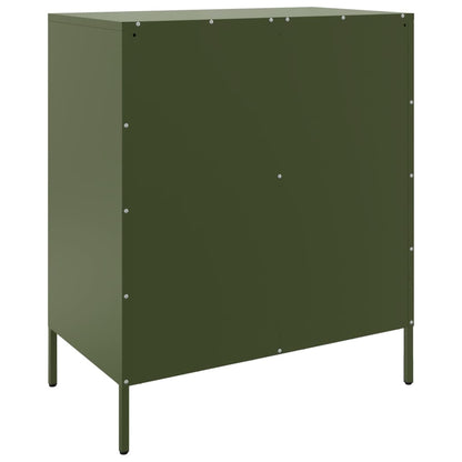 Sideboard Olive Green 68x39x79 cm Steel