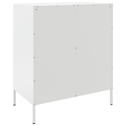 Sideboard White 68x39x79 cm Steel