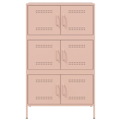 Highboard Pink 68x39x113 cm Steel