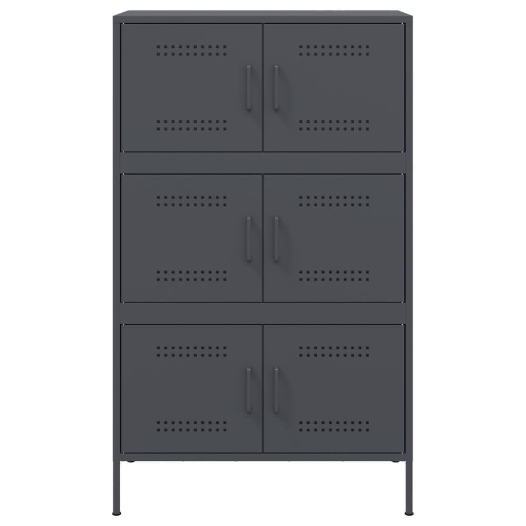 Highboard Anthracite 68x39x113 cm Steel