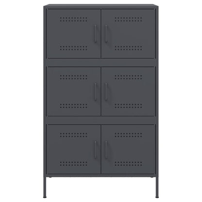 Highboard Anthracite 68x39x113 cm Steel