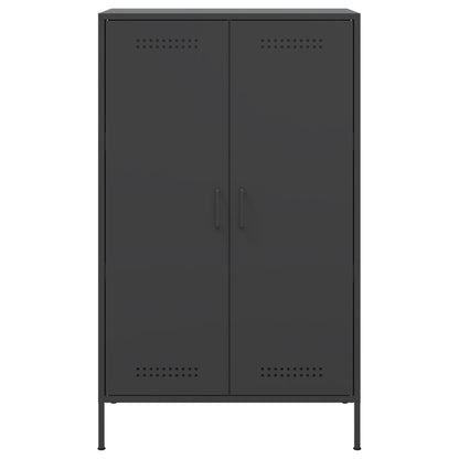 Highboard Black 68x39x113 cm Steel