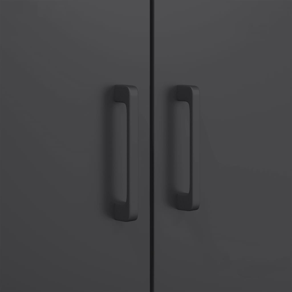 Highboard Black 68x39x113 cm Steel