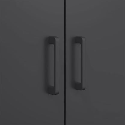 Highboard Black 68x39x113 cm Steel