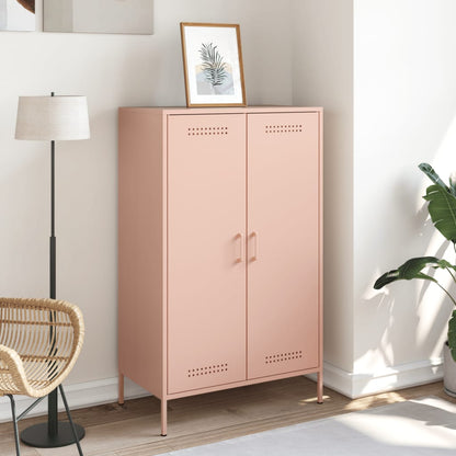 Highboard Pink 68x39x113 cm Steel