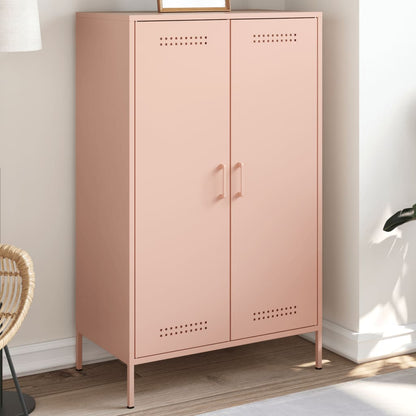 Highboard Pink 68x39x113 cm Steel