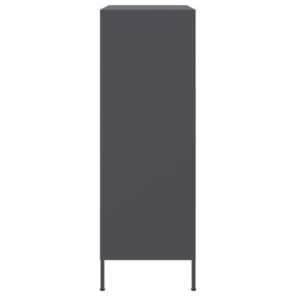 Highboard Anthracite 68x39x113 cm Steel