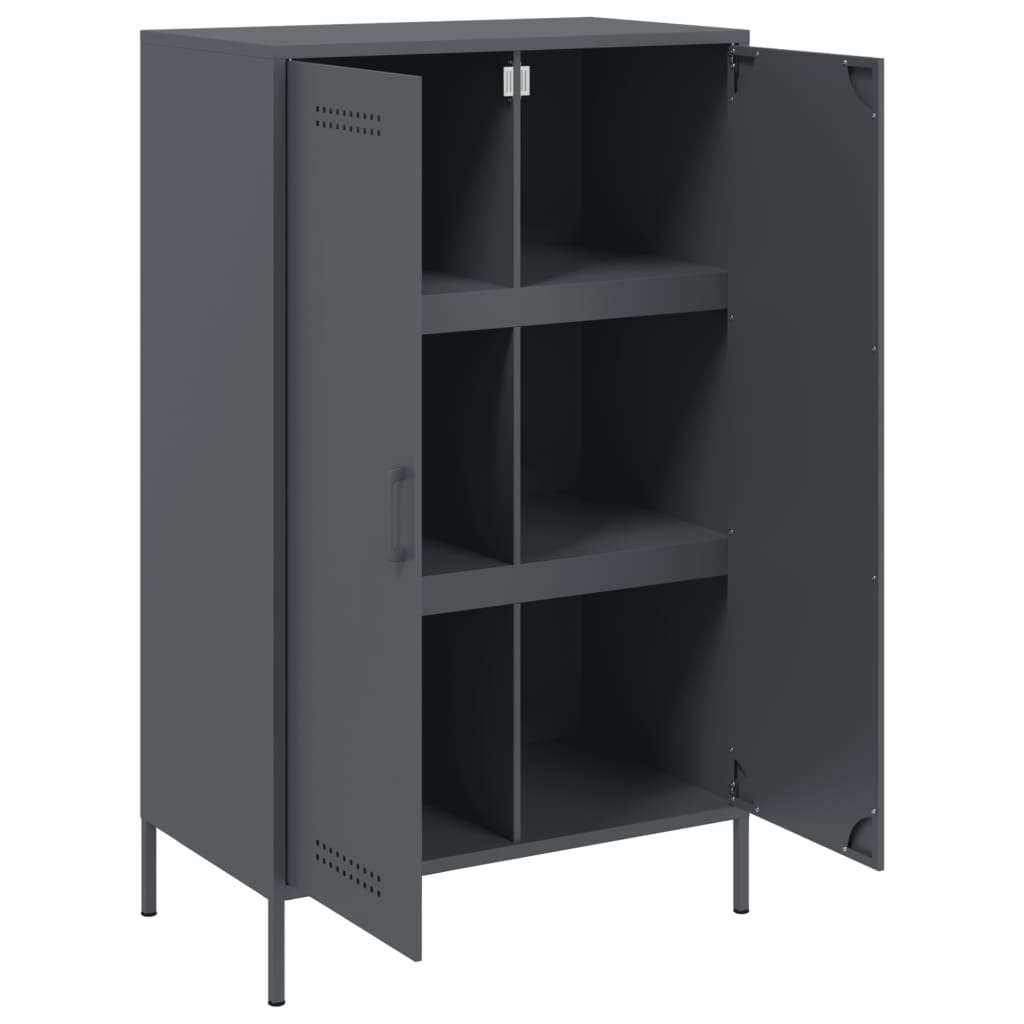 Highboard Anthracite 68x39x113 cm Steel