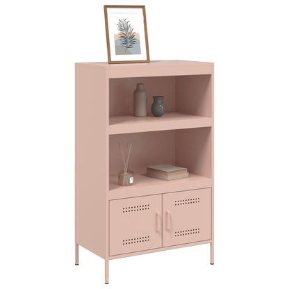 Highboard Pink 68x39x113 cm Steel