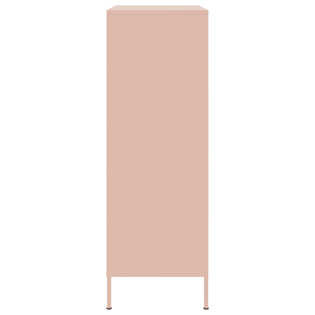 Highboard Pink 68x39x113 cm Steel