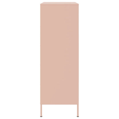 Highboard Pink 68x39x113 cm Steel