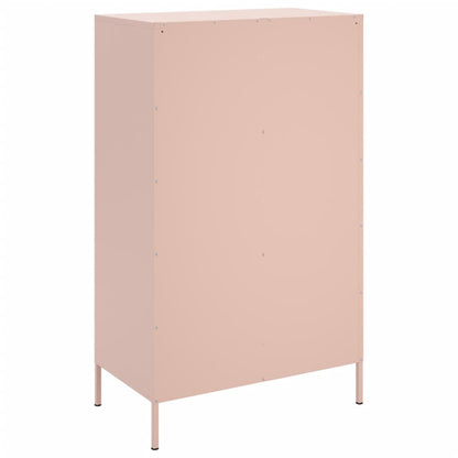 Highboard Pink 68x39x113 cm Steel