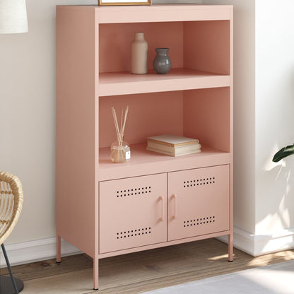 Highboard Pink 68x39x113 cm Steel