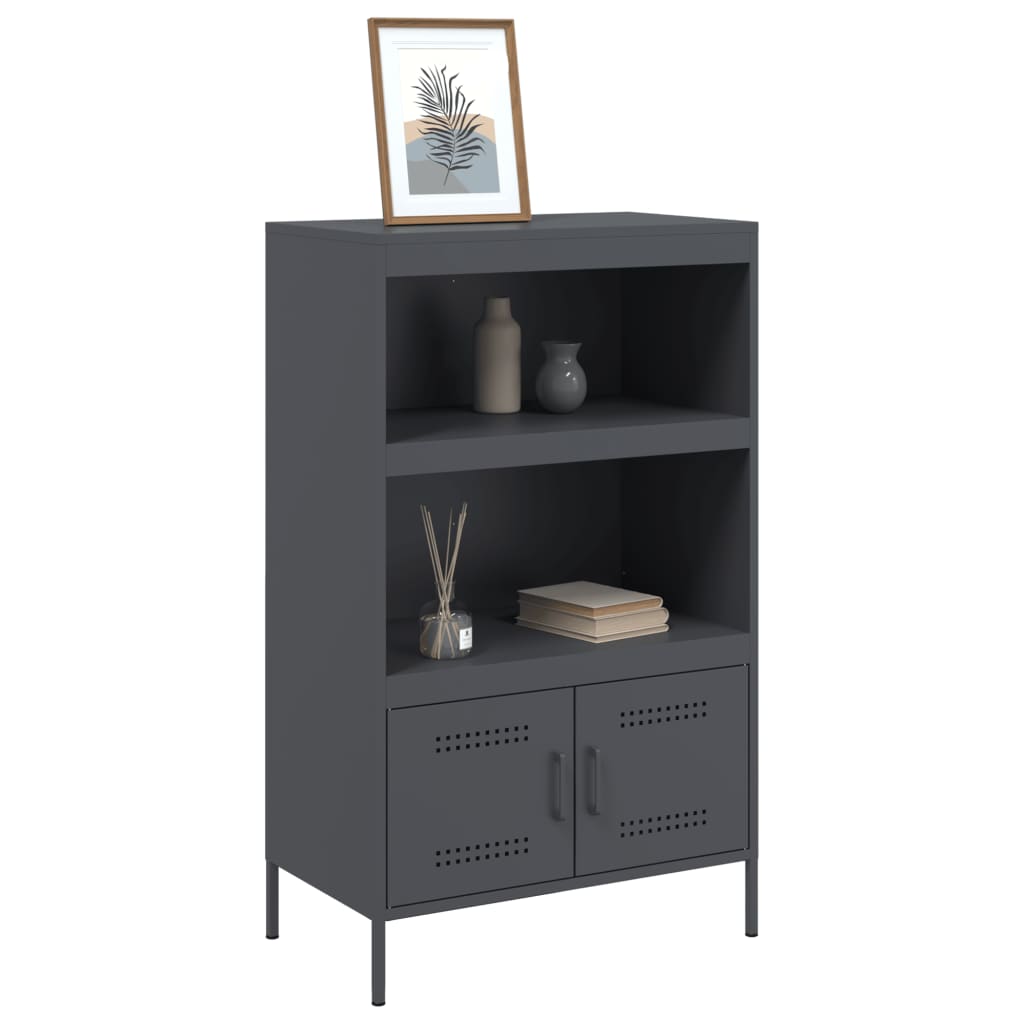 Highboard Anthracite 68x39x113 cm Steel