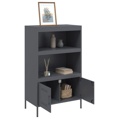 Highboard Anthracite 68x39x113 cm Steel