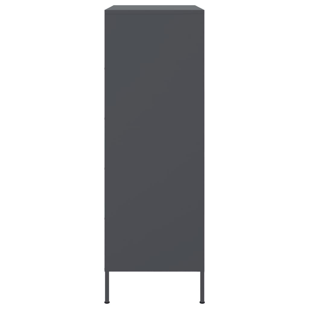 Highboard Anthracite 68x39x113 cm Steel