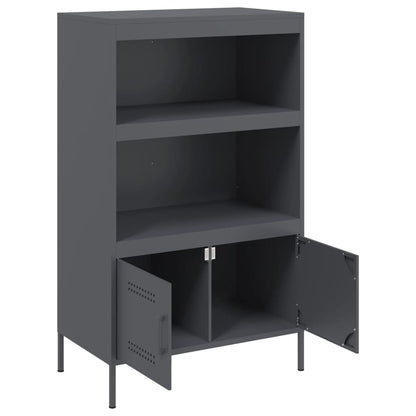 Highboard Anthracite 68x39x113 cm Steel