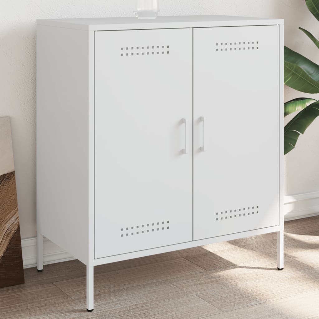 Sideboard White 68x39x79 cm Steel