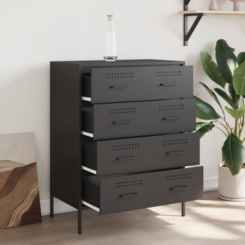 Sideboard Black 68x39x89 cm Steel