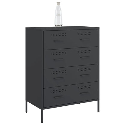 Sideboard Black 68x39x89 cm Steel