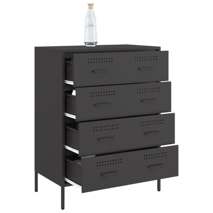 Sideboard Black 68x39x89 cm Steel