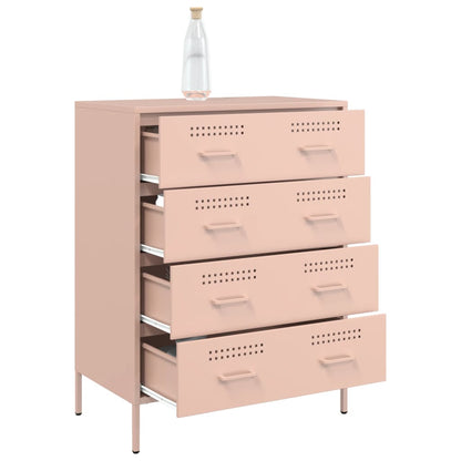 Sideboard Pink 68x39x89 cm Steel