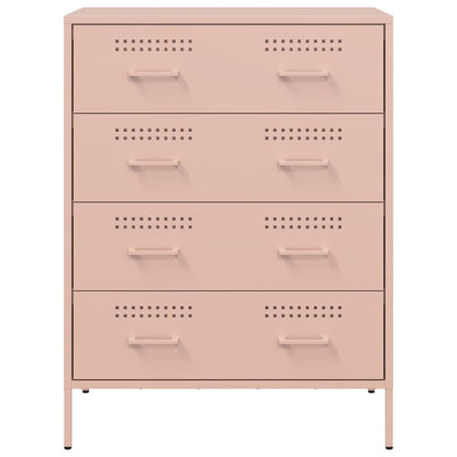 Sideboard Pink 68x39x89 cm Steel