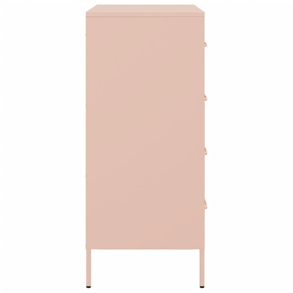 Sideboard Pink 68x39x89 cm Steel