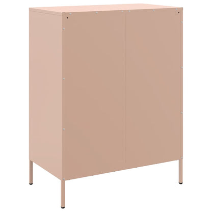 Sideboard Pink 68x39x89 cm Steel