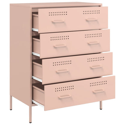 Sideboard Pink 68x39x89 cm Steel