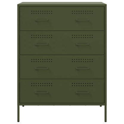 Sideboard Olive Green 68x39x89 cm Steel