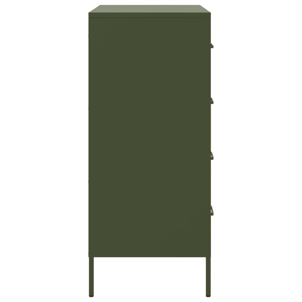 Sideboard Olive Green 68x39x89 cm Steel