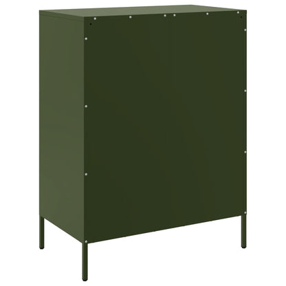 Sideboard Olive Green 68x39x89 cm Steel