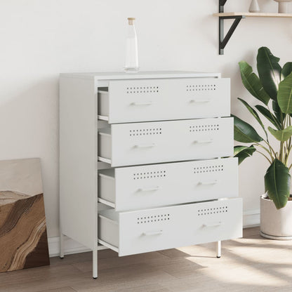 Sideboard White 68x39x89 cm Steel