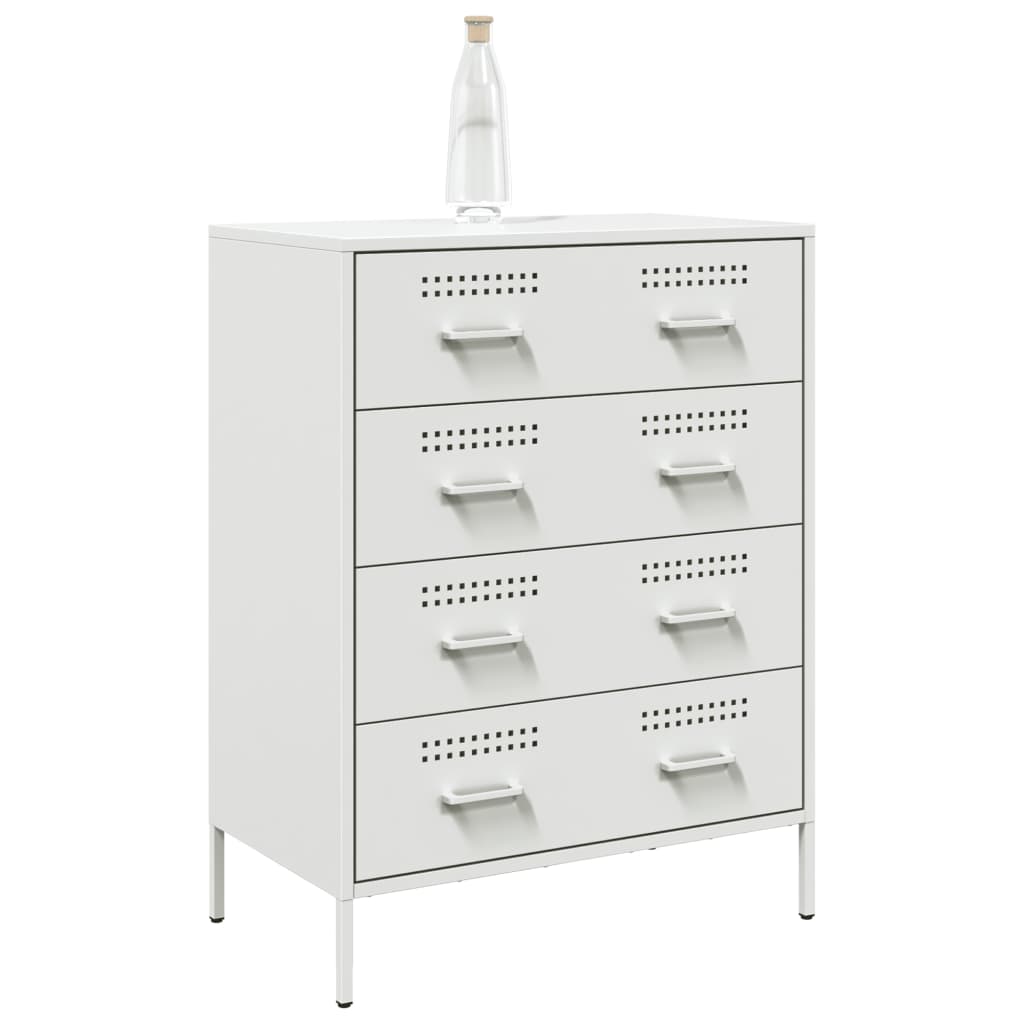 Sideboard White 68x39x89 cm Steel