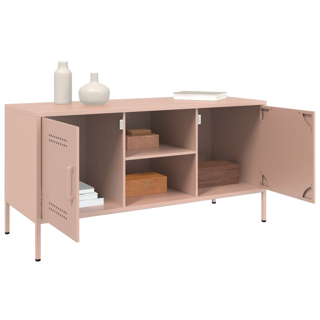 TV Cabinet Pink 100.5x39x50.5 cm Steel