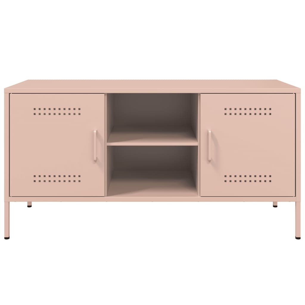 TV Cabinet Pink 100.5x39x50.5 cm Steel