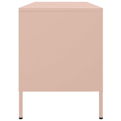 TV Cabinet Pink 100.5x39x50.5 cm Steel