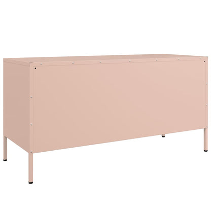 TV Cabinet Pink 100.5x39x50.5 cm Steel