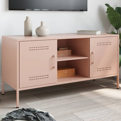 TV Cabinet Pink 100.5x39x50.5 cm Steel