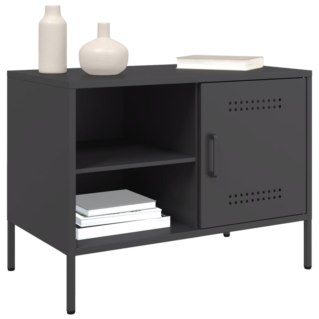 TV Cabinet Black 68x39x50.5 cm Steel