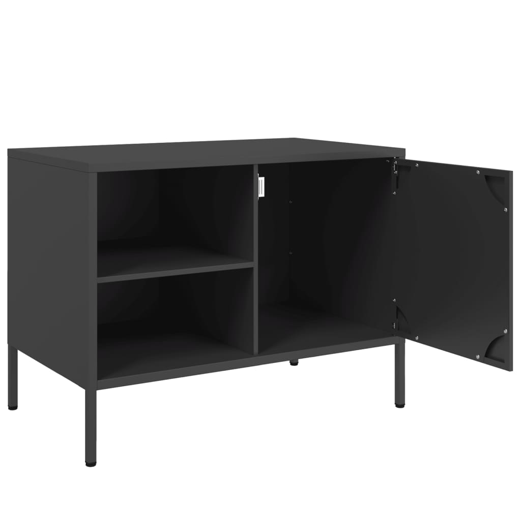 TV Cabinet Black 68x39x50.5 cm Steel