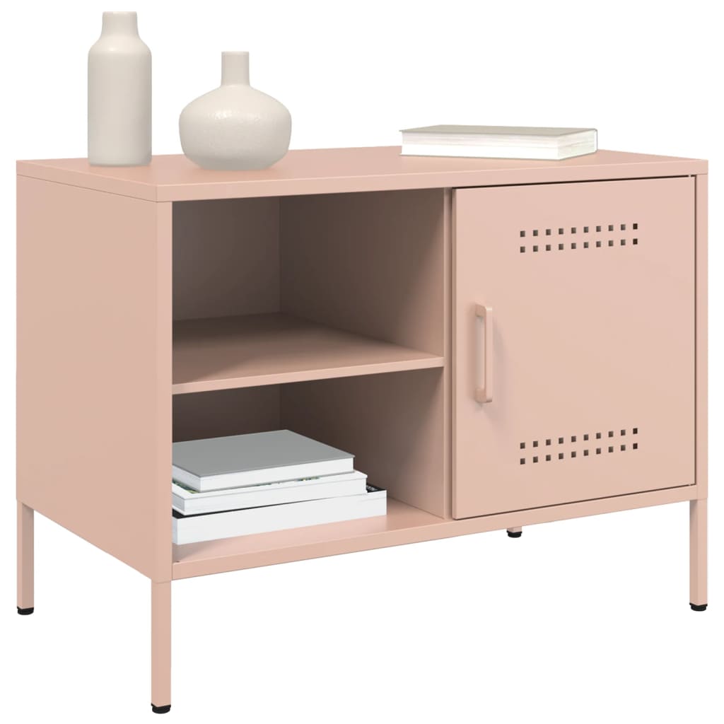 TV Cabinet Pink 68x39x50.5 cm Steel