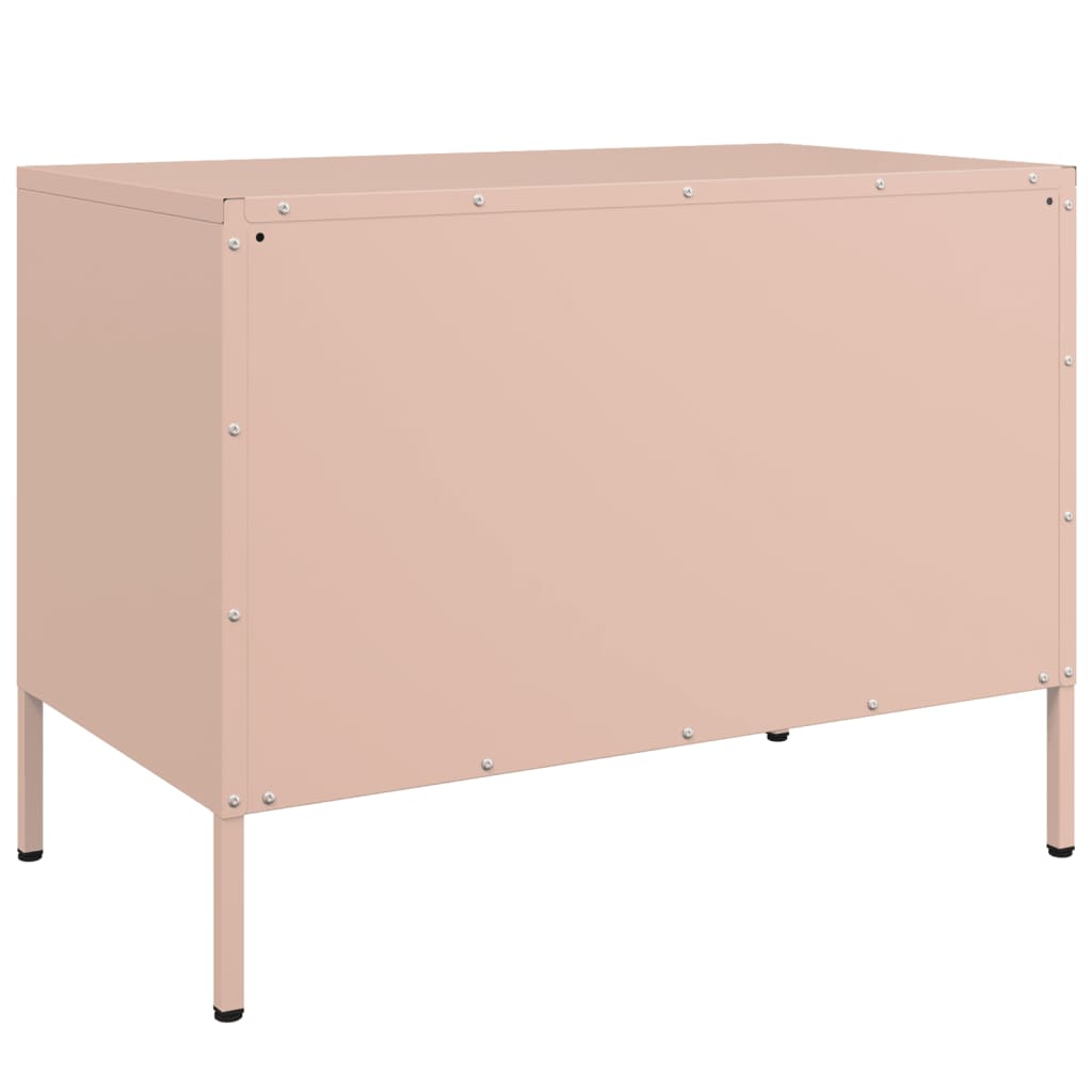 TV Cabinet Pink 68x39x50.5 cm Steel